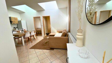 Appartement 2 chambres, avec jardin