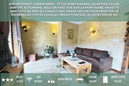 Appartement 2 chambres, avec jardin