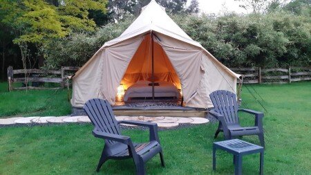Tente 1 chambre, avec jardin