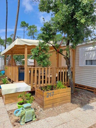Mobil home 1 chambre, avec piscine