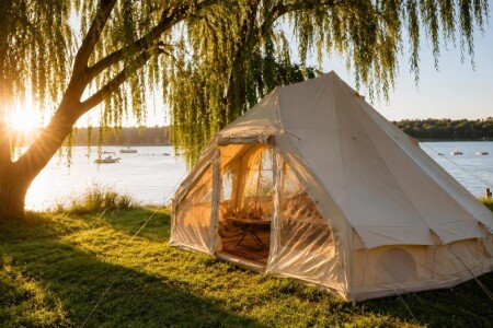 Tente 1 chambre, avec jardin