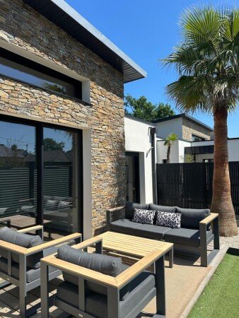 Villa contemporaine 2 chambres, avec jacuzzi