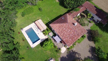 Maison de campagne 3 chambres, avec piscine