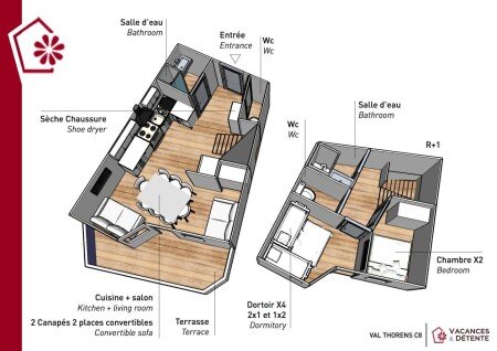 Wohnung 2 Schlafzimmer, mit WLAN