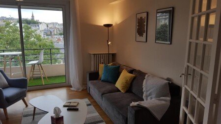 Appartement 2 chambres, avec salle de sport