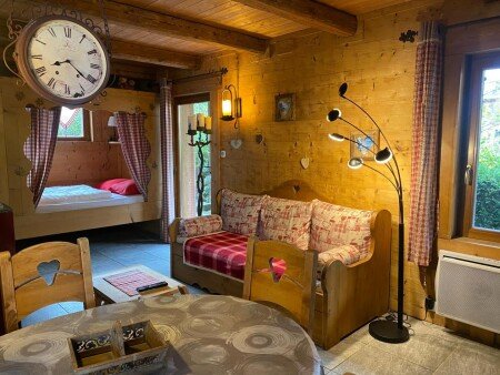 Chalet 2 chambres, avec jardin