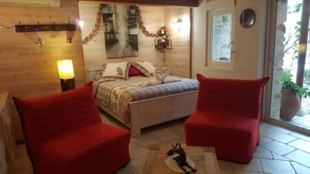Maison 1 chambre, avec piscine