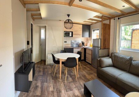 Camping / Mobil Home 8 voyageurs, avec piscine