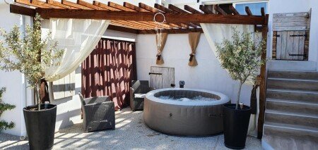 Maison de campagne 2 chambres, avec jacuzzi