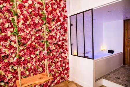 Appartement romantique, 1 chambre, avec jacuzzi