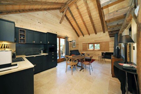 Chalet 2 chambres, avec jardin