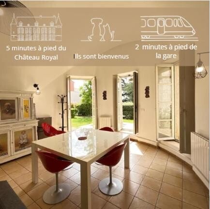 Appartement 3 chambres, avec jardin