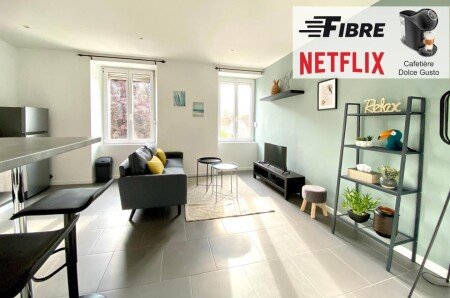T2 moderne, 1 chambre, avec wifi