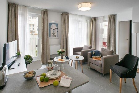 Appart'Hotel 3 voyageurs, avec piscine