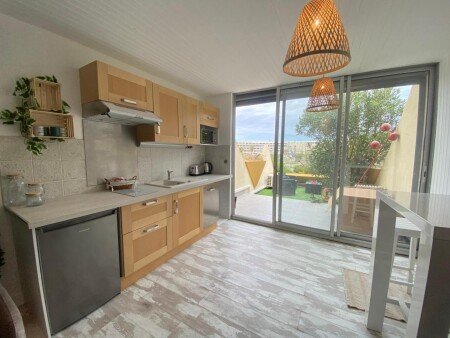 Appartement 1 chambre, avec jardin