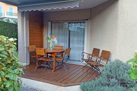 Appartement 2 chambres, avec jardin