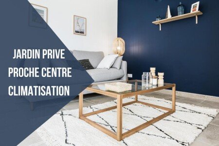 Appartement 2 chambres, avec jardin