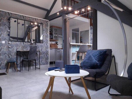 Loft tout confort, 1 chambre, avec jardin