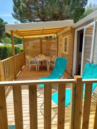 Mobil home 2 chambres, avec jacuzzi