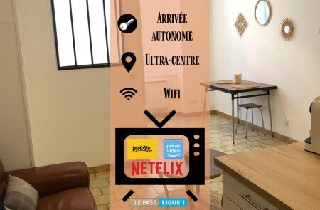 Appartement 1 chambre, avec wifi