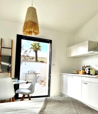 Appartement 1 chambre, avec jardin