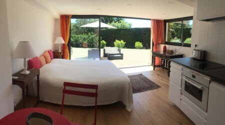 Studio dans domaine privé, 1 chambre, avec jardin