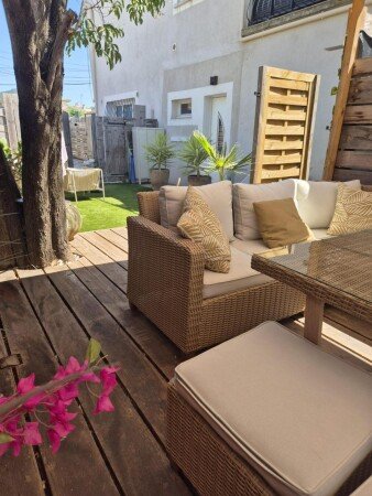 Appartement 2 chambres, avec jardin