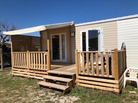 Camping / Mobil Home 3 chambres, avec piscine