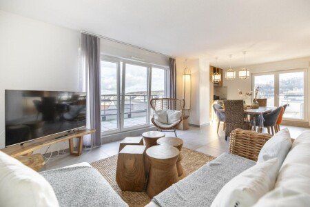 Appartement 3 chambres, avec salle de sport