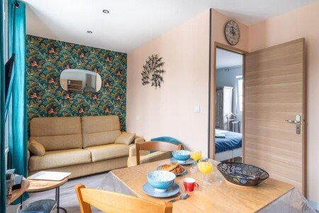 Appartement 1 chambre, avec jardin