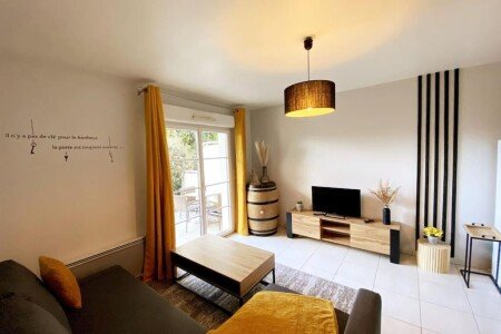 Appartement 1 chambre, avec jardin