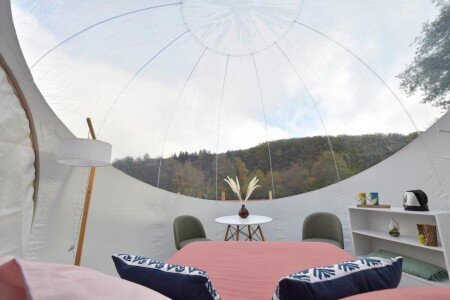 Bulle 1 chambre, avec jacuzzi