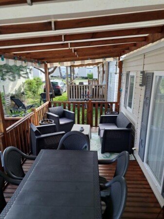 Mobil home 2 chambres, avec piscine