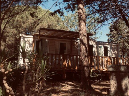 Camping / Mobil Home 1 chambre, avec piscine