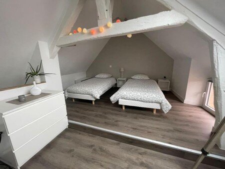 Maison de campagne 2 chambres, avec wifi