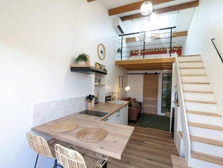 Studio 1 chambre, avec jardin