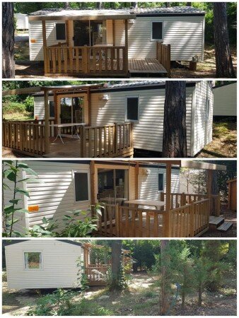 Camping / Mobil Home 2 chambres, avec piscine