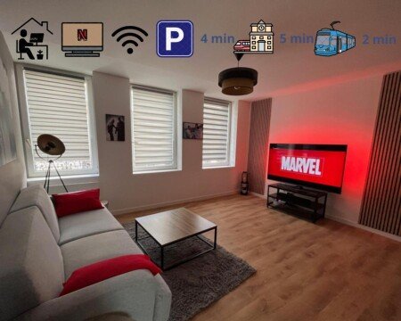Appartement 2 slaapkamers, met wifi
