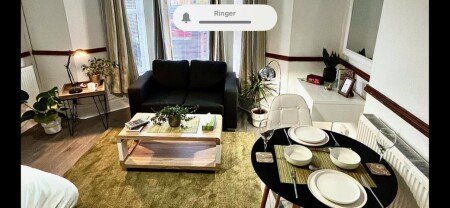 Apartment 1 bedroom, with garden