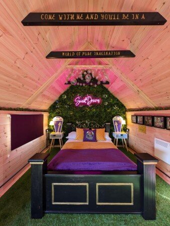 Roulotte 6 voyageurs, avec jardin