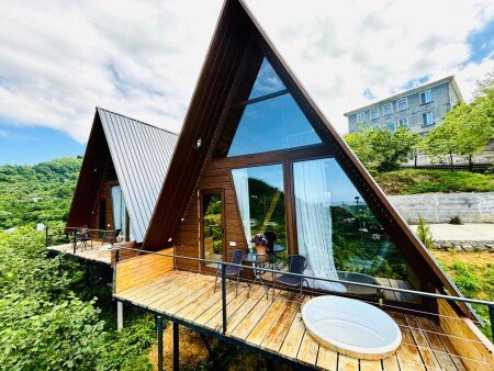 Chalet 1 chambre, avec piscine