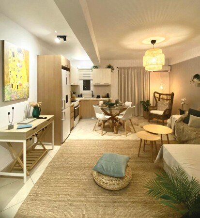 Apartment 1 bedroom, with garden