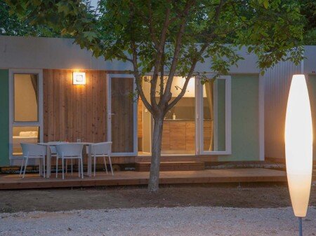 Mobil home 2 chambres, avec jardin
