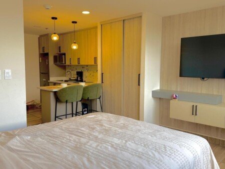 Apartamento 1 habitación, con aire acondicionado