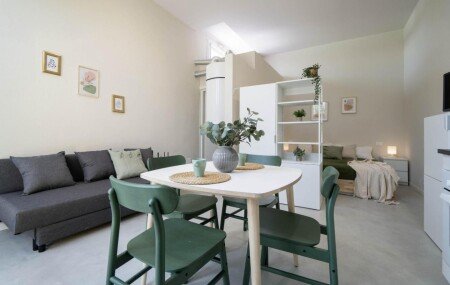 Appartamento 1 camera, con giardino