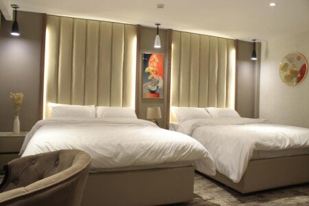 Hotel with gym