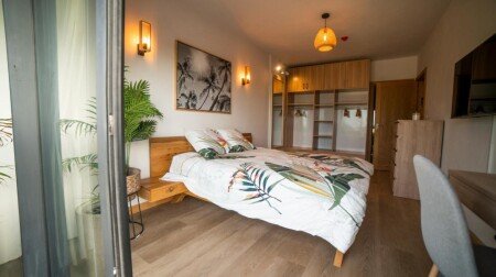 Apartment 2 bedrooms, with garden