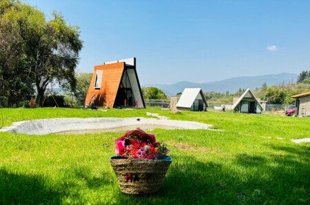 Camping / Mobil Home 1 habitación, con jardín