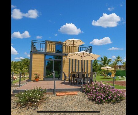 House 2 bedrooms, with pool