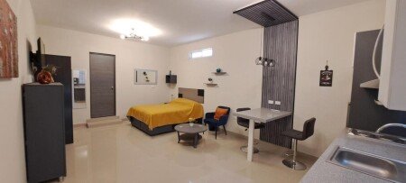 Apartamento 6 huéspedes, con jardín